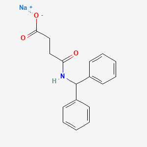 molecular formula C17H16NNaO3 B2370625 3-[(ジフェニルメチル)カルバモイル]プロパン酸ナトリウム CAS No. 2126161-32-6