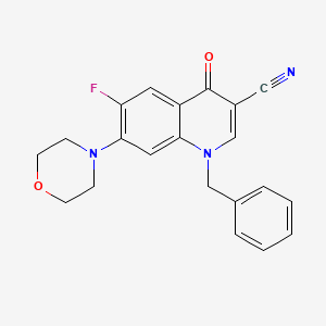 1-Benzyl-6-fluoro-7-morpholin-4-yl-4-oxoquinoline-3-carbonitrile