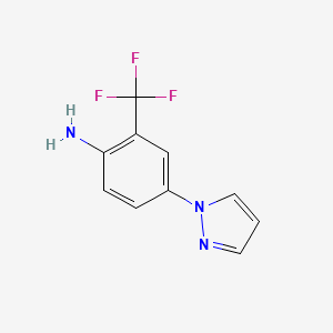 4-(1H-pyrazol-1-yl)-2-(trifluoromethyl)aniline