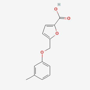 5-[(3-Methylphenoxy)methyl]furan-2-carboxylic acid