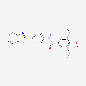 3,4,5-trimethoxy-N-(4-(thiazolo[5,4-b]pyridin-2-yl)phenyl)benzamide