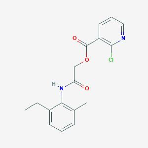 [2-(2-Ethyl-6-methylanilino)-2-oxoethyl] 2-chloropyridine-3-carboxylate