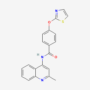 N-(2-methylquinolin-4-yl)-4-(thiazol-2-yloxy)benzamide