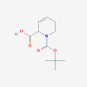 molecular formula C11H17NO4 B2370680 CC(C)(C)OC(=O)N1Ccc=CC1C(O)=O CAS No. 2168636-76-6