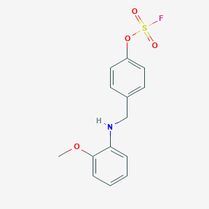 1-[(4-Fluorosulfonyloxyphenyl)methylamino]-2-methoxybenzene