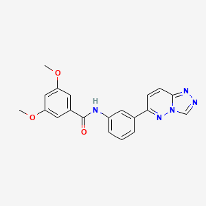 3,5-dimethoxy-N-[3-([1,2,4]triazolo[4,3-b]pyridazin-6-yl)phenyl]benzamide