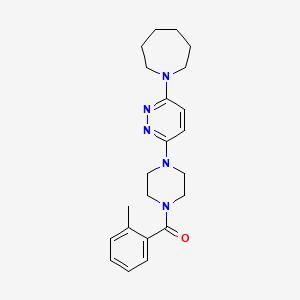 (4-(6-(Azepan-1-yl)pyridazin-3-yl)piperazin-1-yl)(o-tolyl)methanone