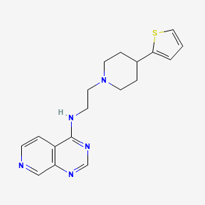 N-[2-(4-Thiophen-2-ylpiperidin-1-yl)ethyl]pyrido[3,4-d]pyrimidin-4-amine