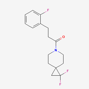 1-(1,1-Difluoro-6-azaspiro[2.5]octan-6-yl)-3-(2-fluorophenyl)propan-1-one