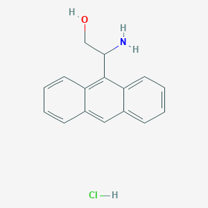 2-Amino-2-(anthracen-9-yl)ethan-1-ol hydrochloride