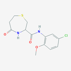 N-(5-chloro-2-methoxyphenyl)-5-oxo-1,4-thiazepane-3-carboxamide