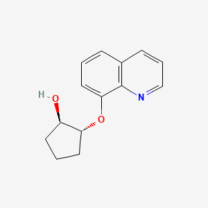 (1R,2R)-2-Quinolin-8-yloxycyclopentan-1-ol
