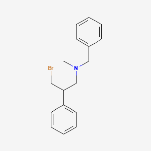 Benzyl(3-bromo-2-phenylpropyl)methylamine