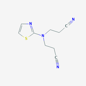 3-[(2-Cyanoethyl)(1,3-thiazol-2-yl)amino]propanenitrile