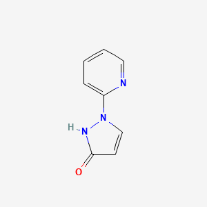 molecular formula C8H7N3O B2370774 3-hydroxy-1-(2-pyridyl)-1H-pyrazole CAS No. 126583-32-2