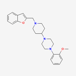 1-(1-(Benzofuran-2-ylmethyl)piperidin-4-yl)-4-(2-methoxyphenyl)piperazine