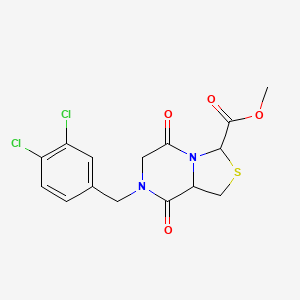 Methyl 7-(3,4-dichlorobenzyl)-5,8-dioxohexahydro[1,3]thiazolo[3,4-a]pyrazine-3-carboxylate