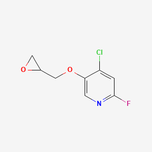 4-Chloro-2-fluoro-5-(oxiran-2-ylmethoxy)pyridine