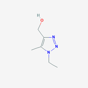 molecular formula C6H11N3O B2370785 (1-ethyl-5-methyl-1H-1,2,3-triazol-4-yl)methanol CAS No. 1267385-54-5
