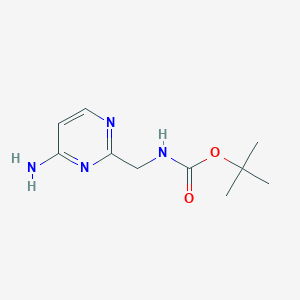 tert-butyl N-[(4-aminopyrimidin-2-yl)methyl]carbamate