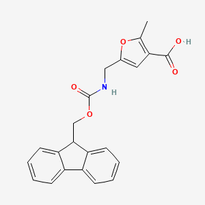 molecular formula C22H19NO5 B2370852 5-[({[(9H-芴-9-基)甲氧基]羰基}氨基)甲基]-2-甲基呋喃-3-羧酸 CAS No. 2125427-42-9