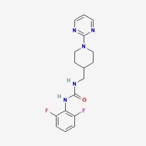 1-(2,6-Difluorophenyl)-3-((1-(pyrimidin-2-yl)piperidin-4-yl)methyl)urea