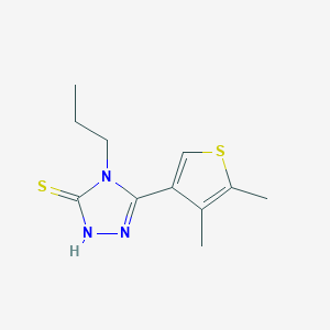 5-(4,5-dimethylthien-3-yl)-4-propyl-4H-1,2,4-triazole-3-thiol