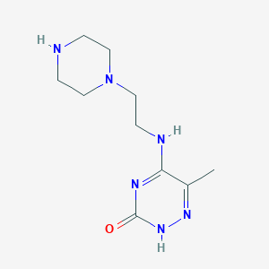 6-methyl-5-(2-piperazin-1-ylethylamino)-2H-1,2,4-triazin-3-one