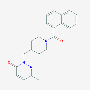 2-((1-(1-naphthoyl)piperidin-4-yl)methyl)-6-methylpyridazin-3(2H)-one