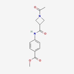Methyl 4-(1-acetylazetidine-3-carboxamido)benzoate