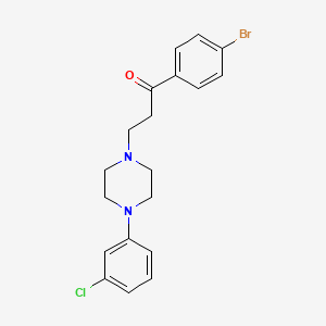 1-(4-Bromophenyl)-3-[4-(3-chlorophenyl)piperazin-1-yl]propan-1-one