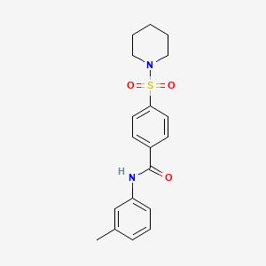4-(piperidin-1-ylsulfonyl)-N-(m-tolyl)benzamide