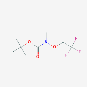 molecular formula C8H14F3NO3 B2370982 tert-butyl N-methyl-N-(2,2,2-trifluoroethoxy)carbamate CAS No. 2031269-17-5