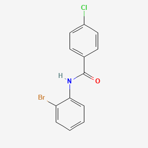 molecular formula C13H9BrClNO B2371025 N-(2-bromophenyl)-4-chlorobenzamide CAS No. 37038-65-6