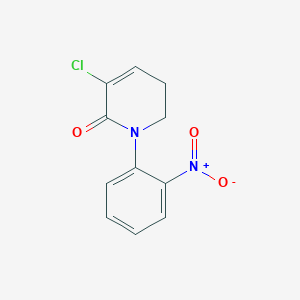 molecular formula C11H9ClN2O3 B2371043 5-氯-1-(2-硝基苯基)-2,3-二氢吡啶-6-酮 CAS No. 2219376-48-2