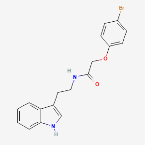 molecular formula C18H17BrN2O2 B2371062 2-(4-溴苯氧基)-N-[2-(1H-吲哚-3-基)乙基]乙酰胺 CAS No. 423733-80-6