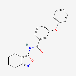 molecular formula C20H18N2O3 B2371065 3-phenoxy-N-(4,5,6,7-tetrahydrobenzo[c]isoxazol-3-yl)benzamide CAS No. 946370-52-1