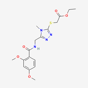 Ethyl 2-[[5-[[(2,4-dimethoxybenzoyl)amino]methyl]-4-methyl-1,2,4-triazol-3-yl]sulfanyl]acetate