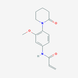 N-[3-Methoxy-4-(2-oxopiperidin-1-yl)phenyl]prop-2-enamide
