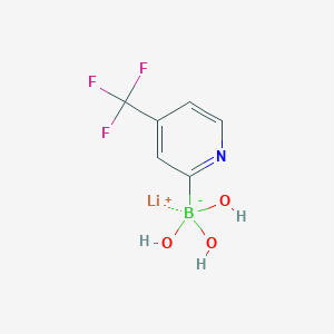 molecular formula C6H6BF3LiNO3 B2371106 三羟基(4-(三氟甲基)吡啶-2-基)硼酸锂 CAS No. 1393822-85-9