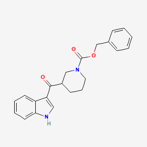 molecular formula C22H22N2O3 B2371111 苄基 3-(1H-吲哚-3-羰基)哌啶-1-羧酸酯 CAS No. 1798018-60-6