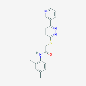 molecular formula C19H18N4OS B2371115 N-(2,4-二甲基苯基)-2-(6-吡啶-3-基嘧啶-3-基)硫代乙酰胺 CAS No. 872701-65-0