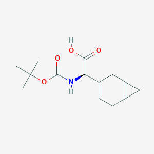 B2371119 (2R)-2-(3-Bicyclo[4.1.0]hept-3-enyl)-2-[(2-methylpropan-2-yl)oxycarbonylamino]acetic acid CAS No. 2344660-40-6