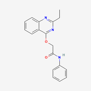 molecular formula C18H17N3O2 B2371124 2-((2-乙基喹唑啉-4-基)氧基)-N-苯基乙酰胺 CAS No. 1111020-70-2
