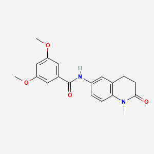 molecular formula C19H20N2O4 B2371139 3,5-二甲氧基-N-(1-甲基-2-氧代-1,2,3,4-四氢喹啉-6-基)苯甲酰胺 CAS No. 922053-65-4