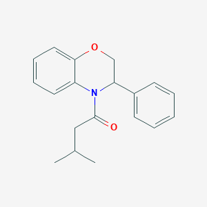 molecular formula C19H21NO2 B2371140 3-甲基-1-(3-苯基-2,3-二氢-4H-1,4-苯并恶嗪-4-基)-1-丁酮 CAS No. 338962-40-6