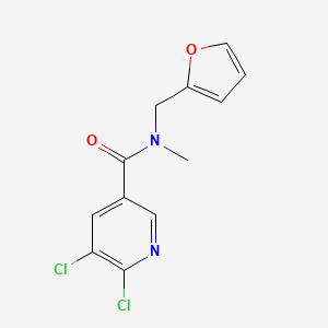 5,6-dichloro-N-[(furan-2-yl)methyl]-N-methylpyridine-3-carboxamide