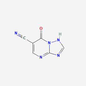 molecular formula C6H3N5O B2371159 7-oxo-4H,7H-[1,2,4]triazolo[1,5-a]pyrimidine-6-carbonitrile CAS No. 89488-67-5