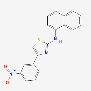 N-(naphthalen-1-yl)-4-(3-nitrophenyl)-1,3-thiazol-2-amine