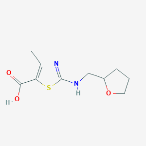 4-Methyl-2-[(tetrahydrofuran-2-ylmethyl)amino]-1,3-thiazole-5-carboxylic acid